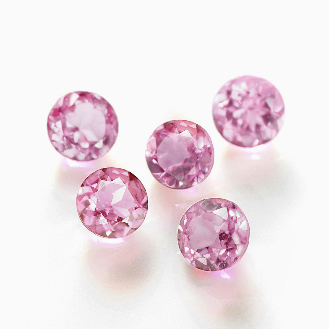 momo様お取置き9/8＊【高品質】シトリン 宝石カット ピンクムーンストーン