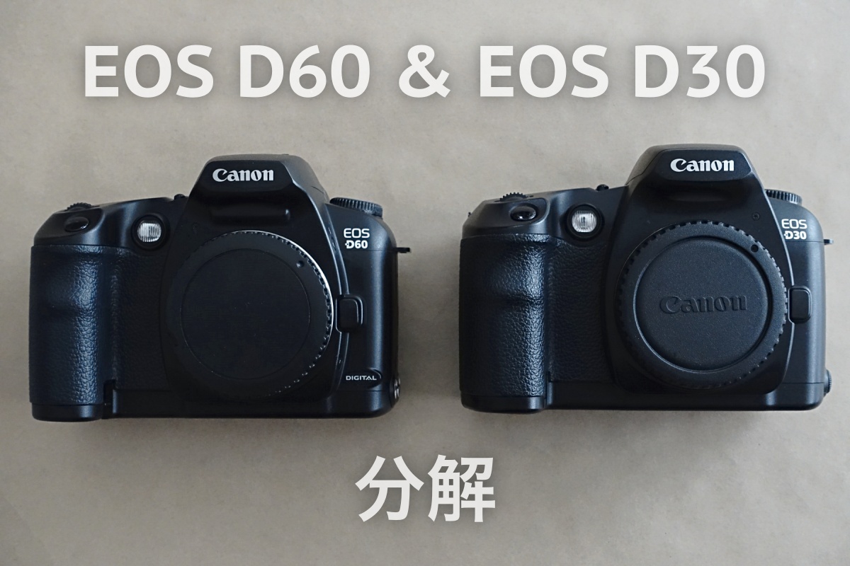 備忘録】EOS D60 ＆ D30 図解入り分解手順 | USEFUL FOR LIFE