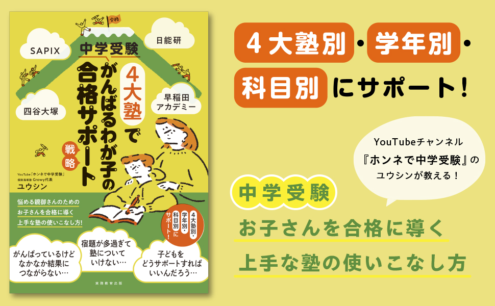 SAPIX、日能研、四谷大塚、早稲田アカデミー 中学受験4大塾でがんばる
