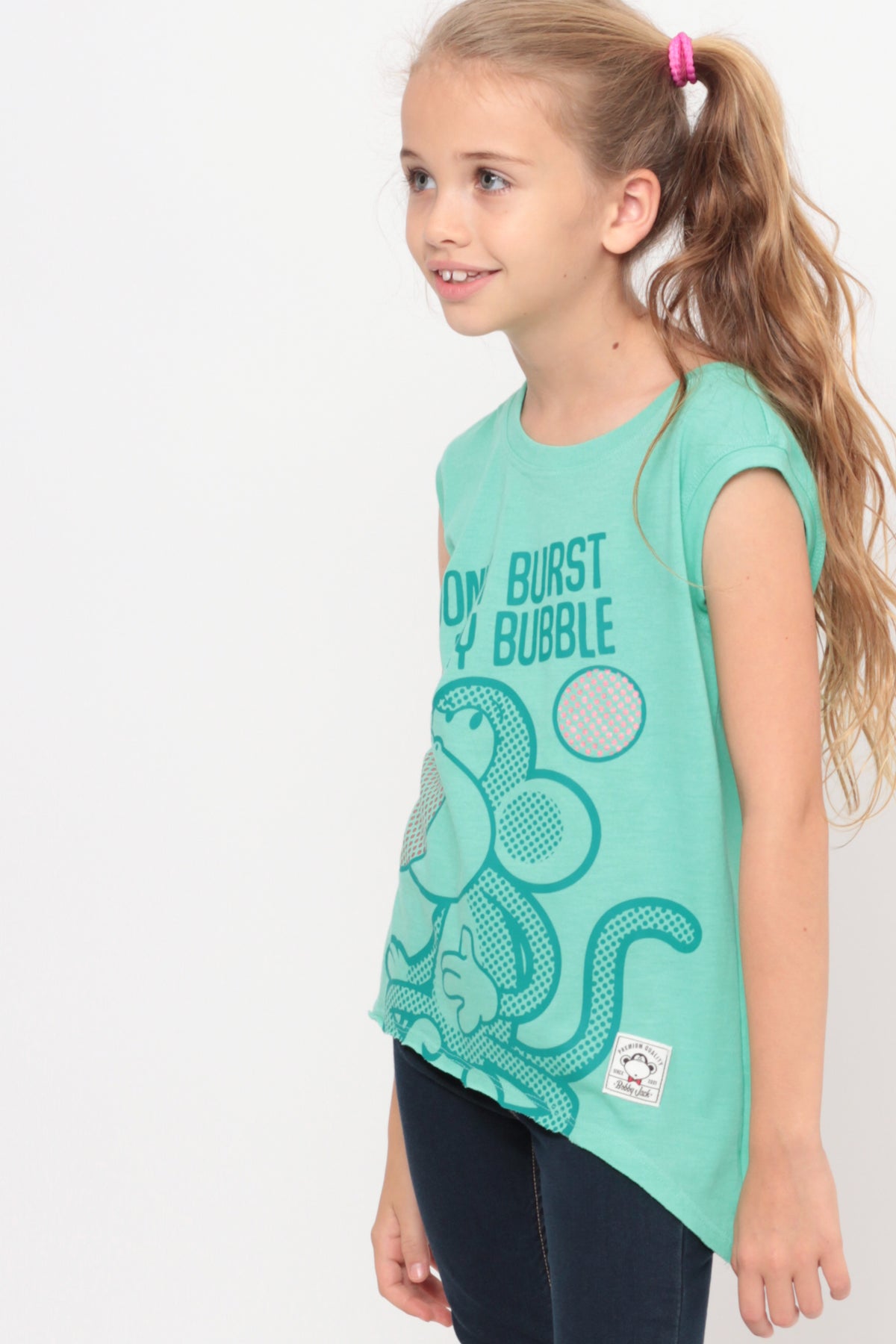 Bobby Jack Don't Burst My Bubble | Girls Muscle Top - Mint – Bobby