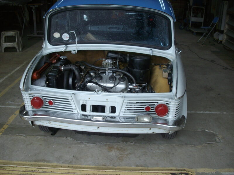 旧車整備の事例】マツダ キャロル360 エンジンの白煙修理と車検（静岡