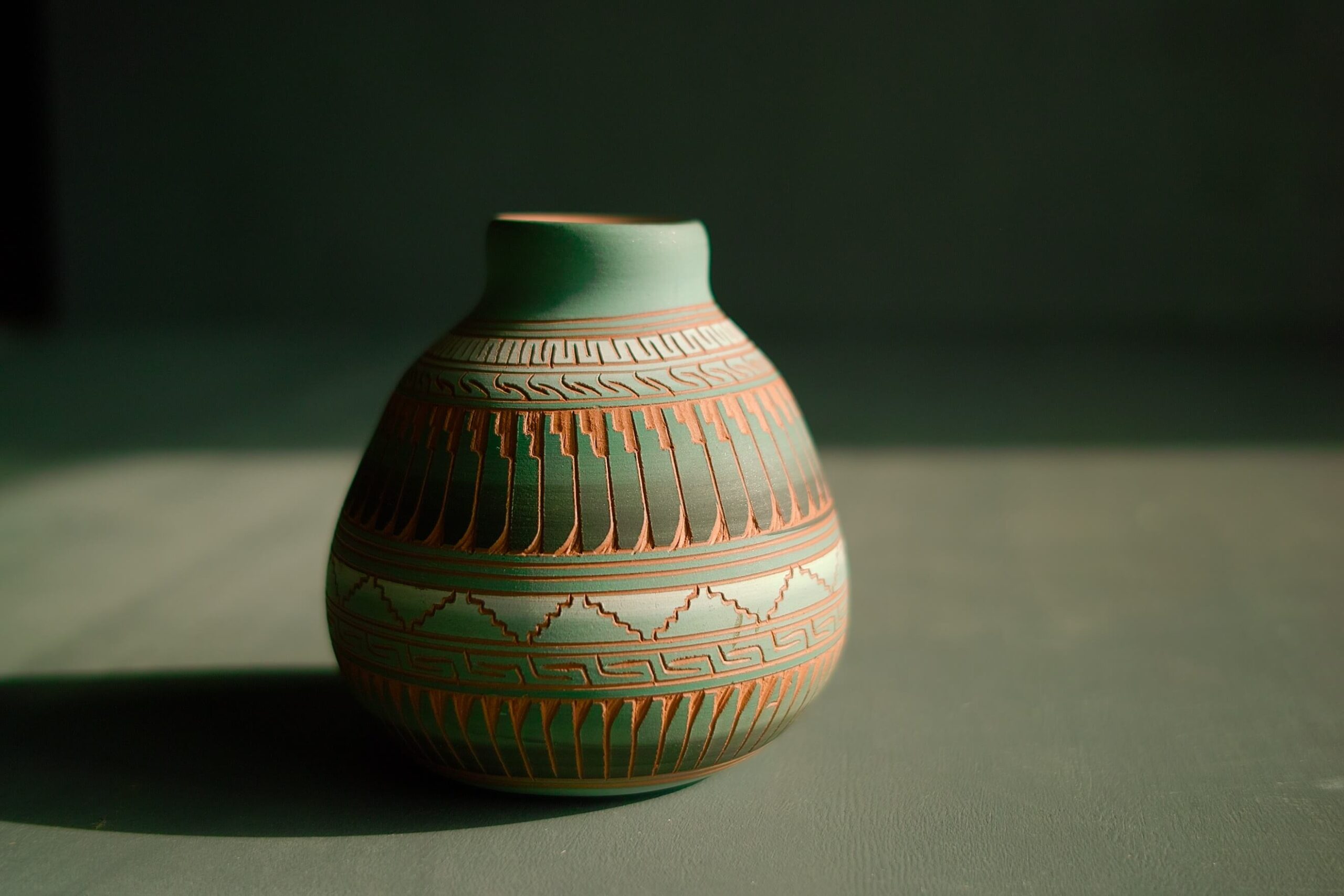 貴重！ネイティブアメリカンNavajo壷ナバホ族プエブロヴィンテージ雑貨