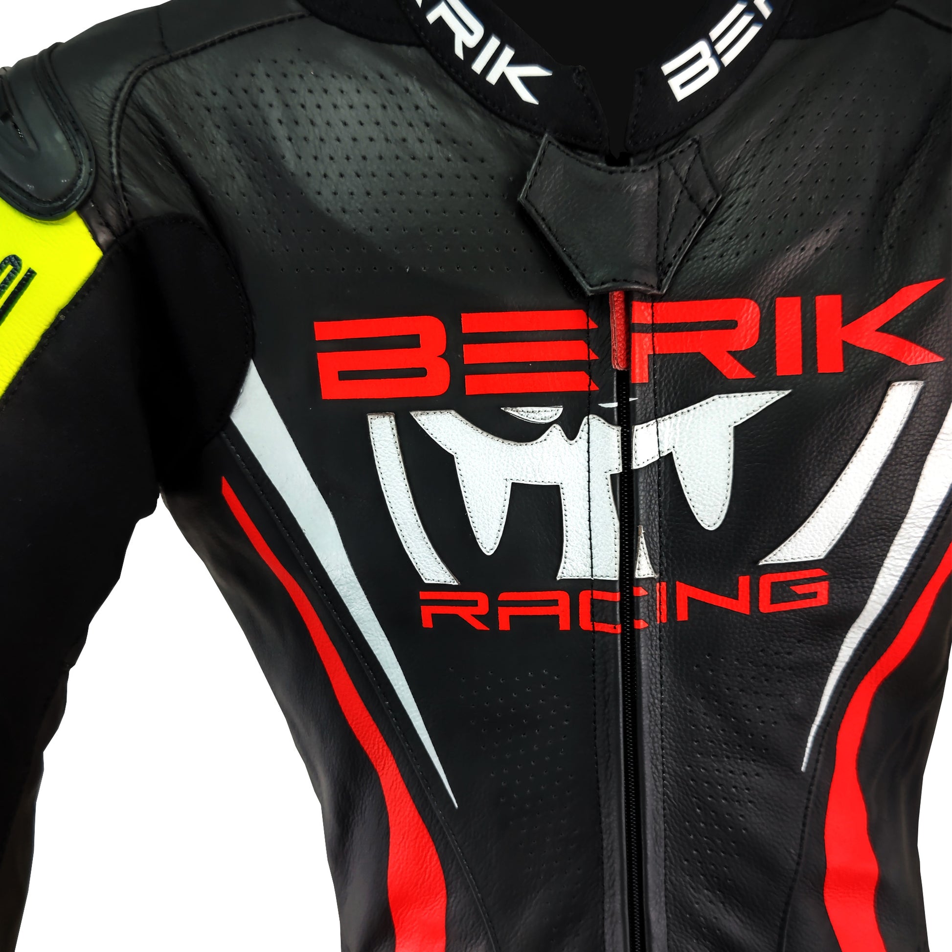 LS1-171334-N-BK BLACK/YELLOW/RED BERIK RACINGSUITS