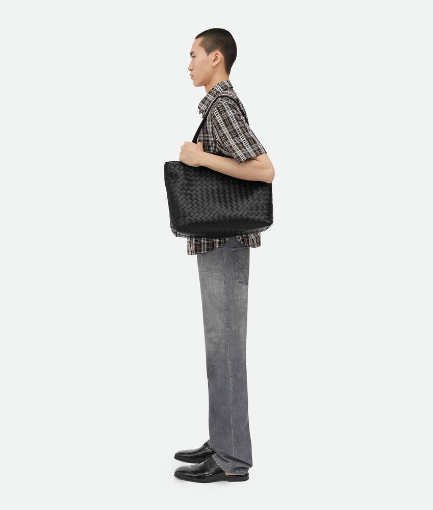 スモール イントレチャート ファスナー トートバッグ のために メンズ