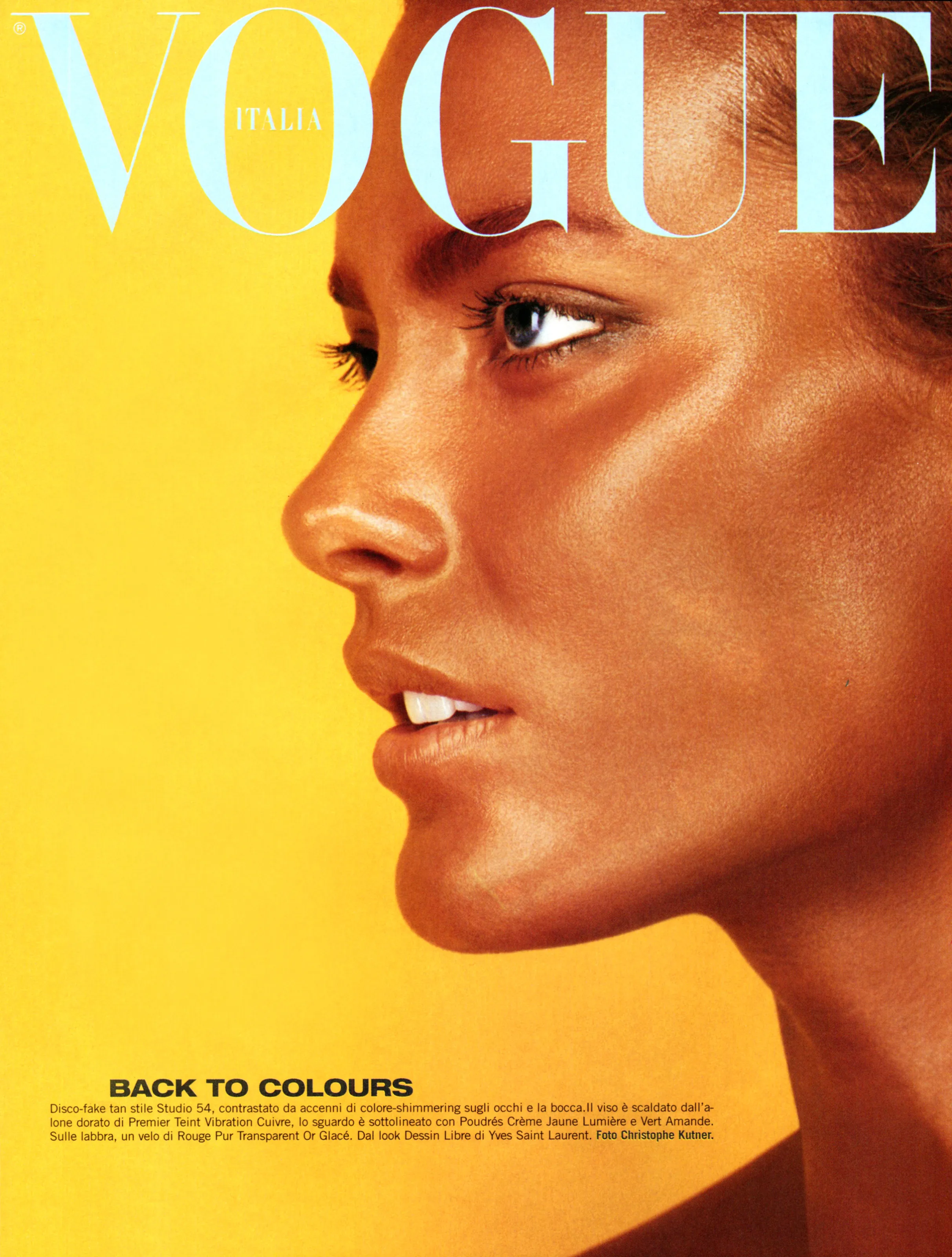 COVER: VOGUE ITALIA FEBRUARY 1999 BEAUTY COVER
