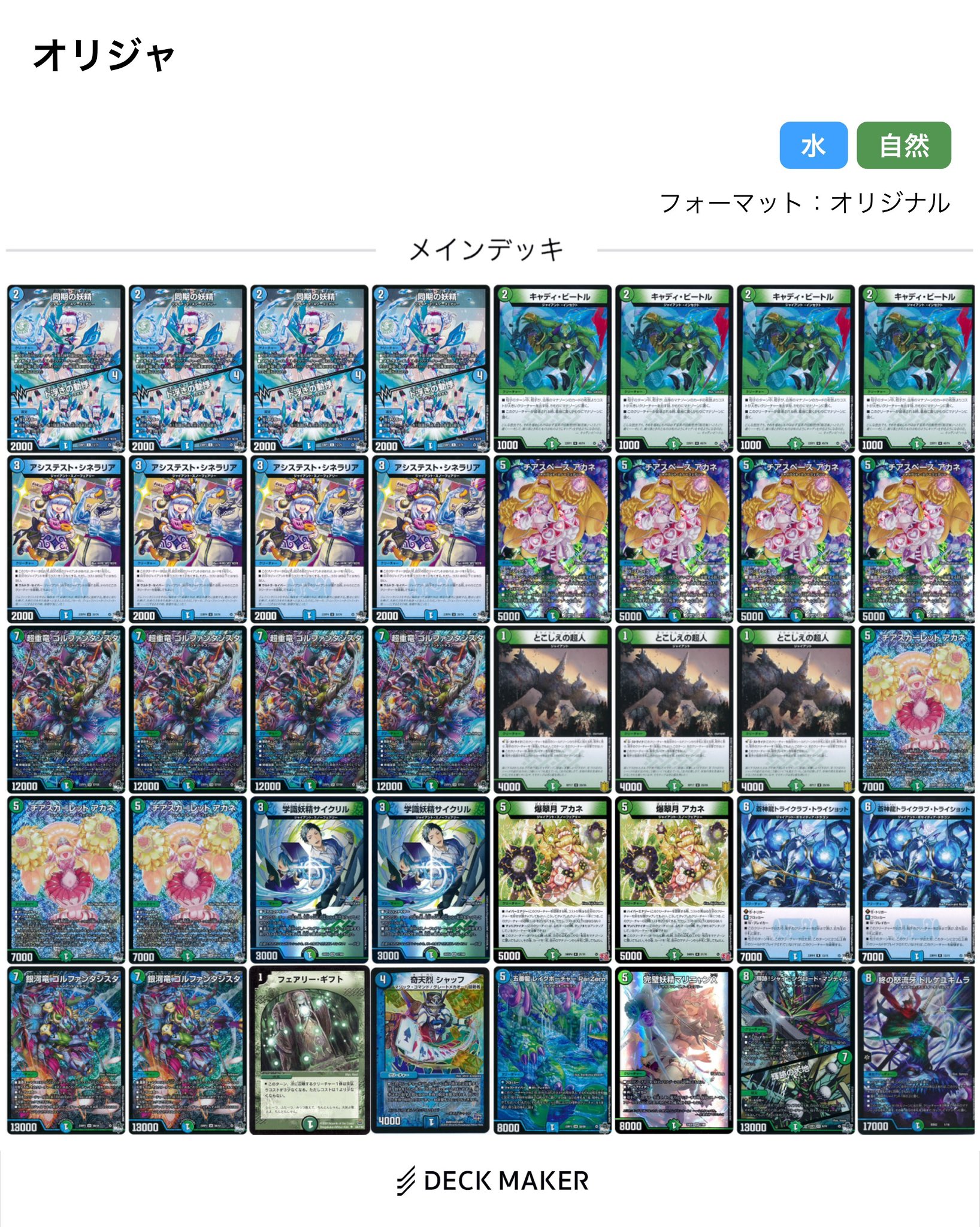 デュエルマスターズ】「全国大会2024日本一決定戦(2025/3/29)」結果 青