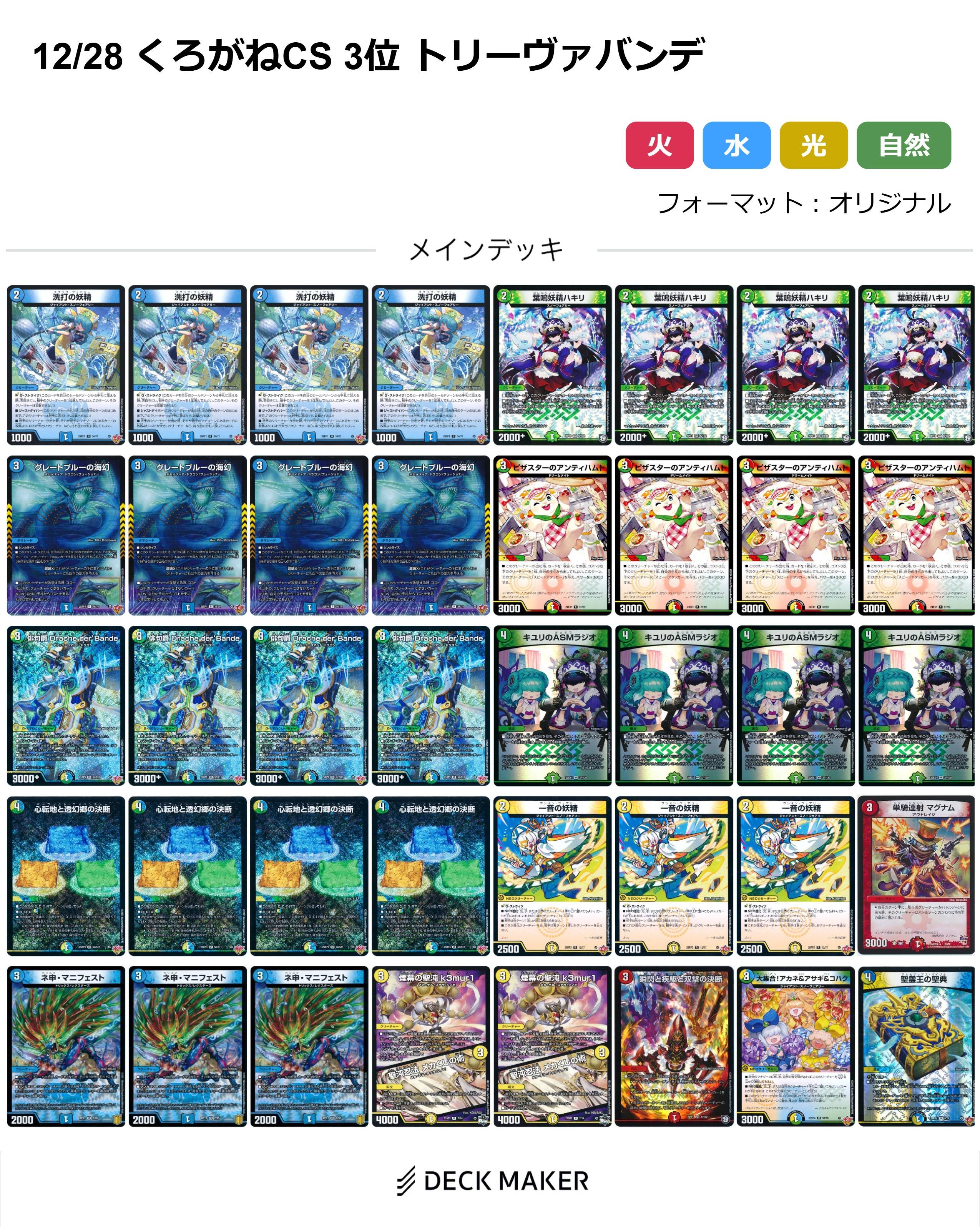 デュエマ オリジナルCS】「くろがねCS(2025/12/28)」結果 ドロマー