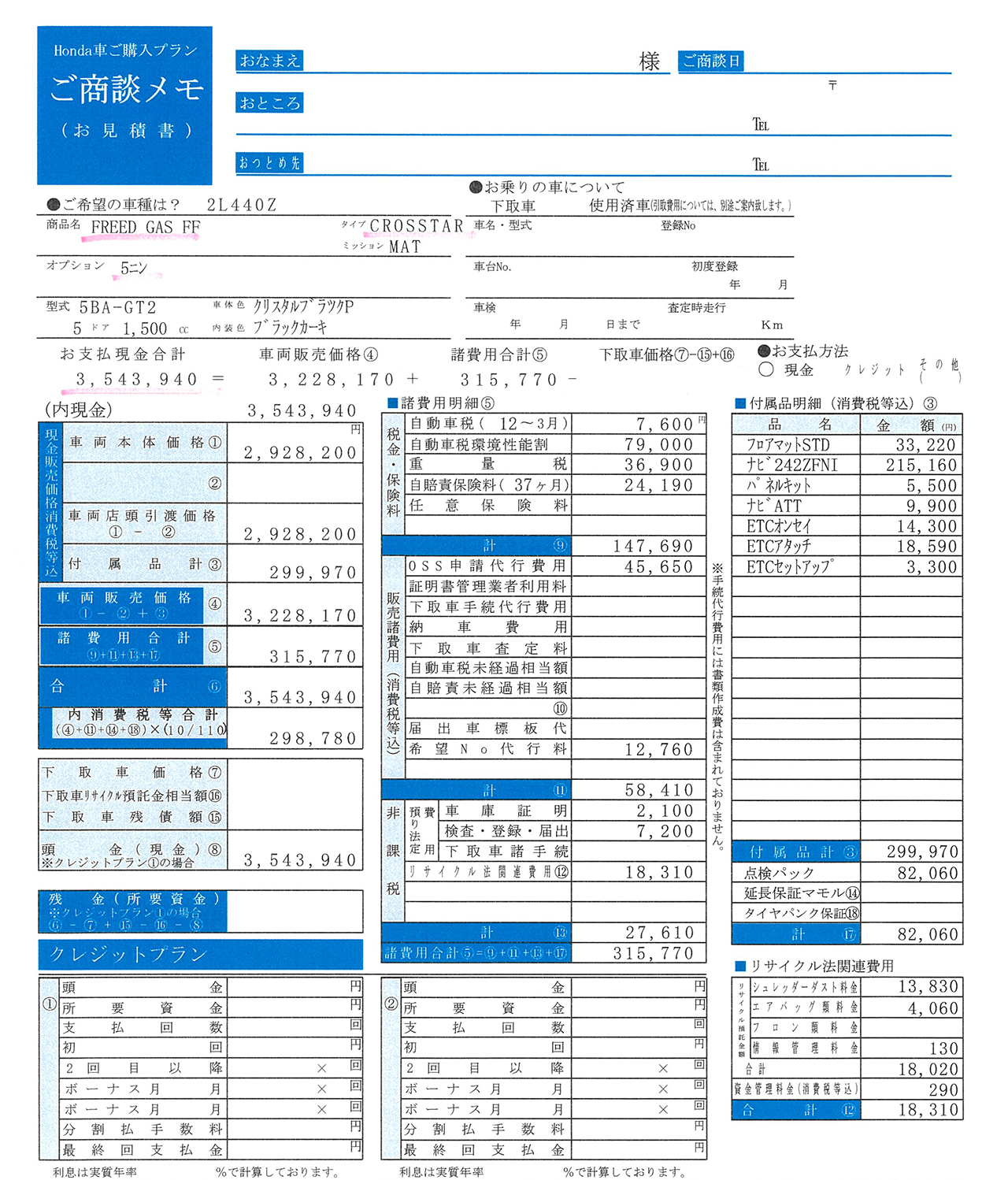 ワンダー速報 【新型フリード 2025年価格改定見積もりレポート!】価格