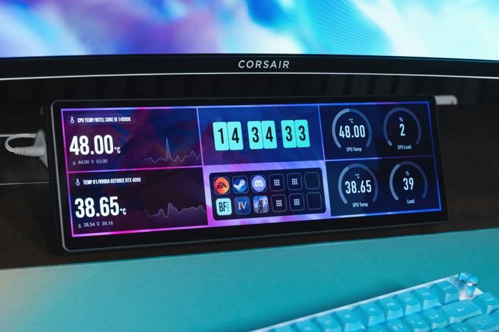 CORSAIR、色々な使い方ができそうな14.5インチ/32:9のタッチスクリーン