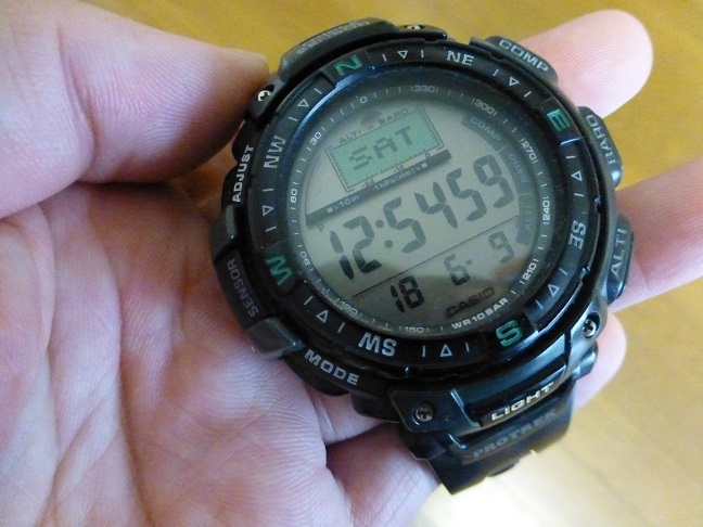 CASIO カシオ PROTREK プロトレック PRG-40SJの酸化銀電池を交換して