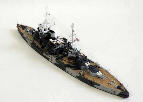 完成！！ 1/700 英国戦艦【ウォースパイト】（1942年）の詳細画像です