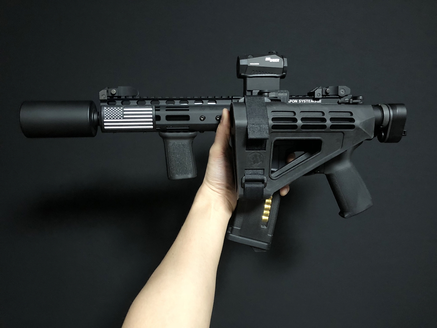 次世代 M4 CQB-R AR-15 PISTOL SB TACTICAL SBM4 CUSTOM!! 実物