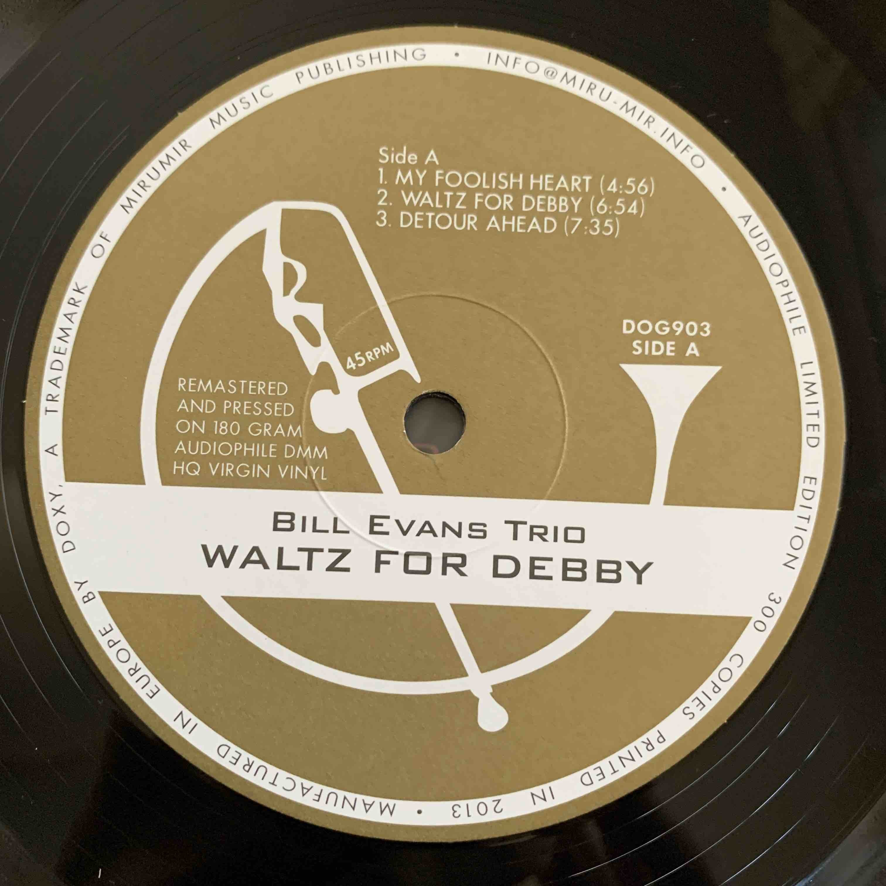 LP聴き比べ】Waltz for Debby / ビル・エヴァンス - JAZZ