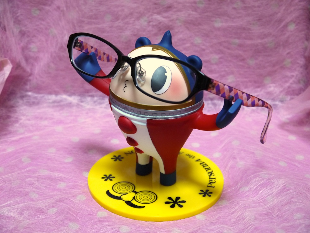 スペシャルくじプラチナ ペルソナ4 D賞：クマメガネスタンド（照れ顔