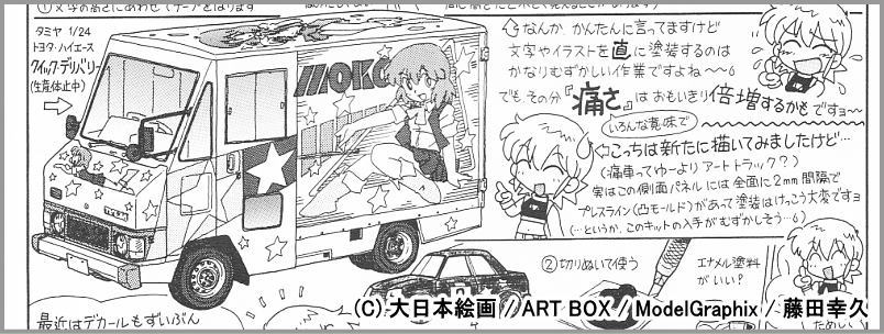 タミヤ1/24ハイエース・クイックデリバリー再販で藤田幸久先生構想のモ