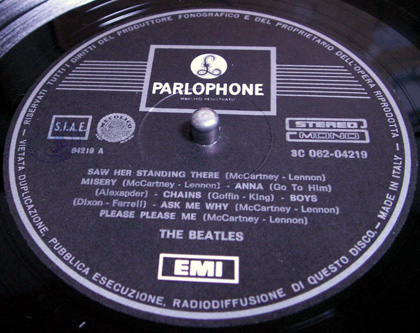 イタリア盤1st The Beatlesの1Box Stereo | analog Beat