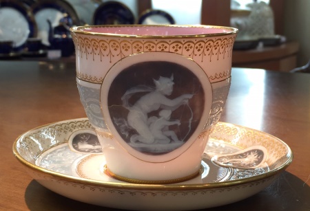 アンティーク ミントン 妖精の絵皿 ミントン「天使文装飾絵皿