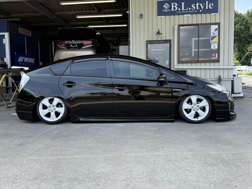 30プリウス着地仕様エアサス、アクスル製作しました。 | B.L.styleブログ