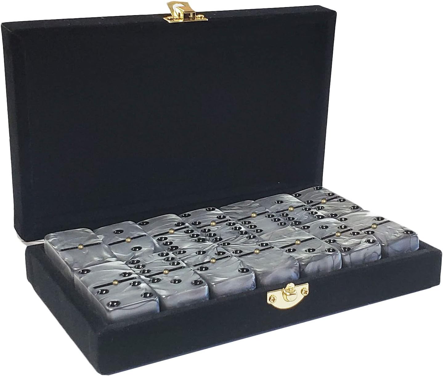 Jumbo Double 6 Domino Set - Velvet Box | Blatt Billiards