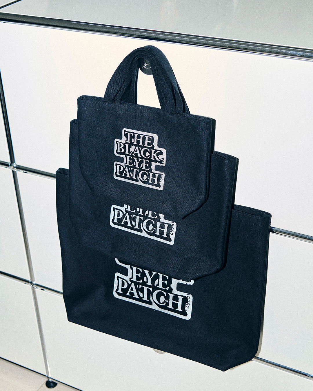 REFLECTIVE OG LABEL SMALL TOTE – BlackEyePatch