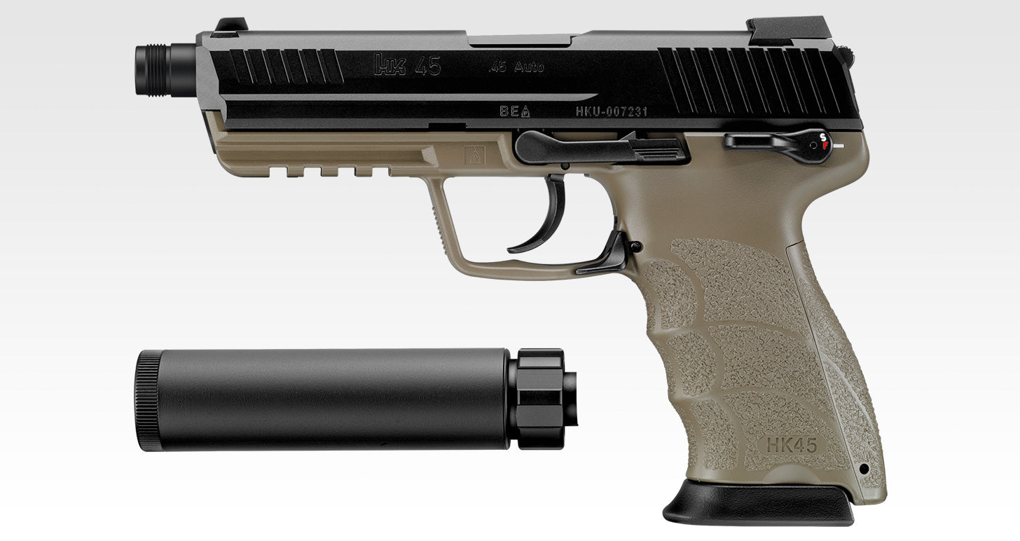 Tokyo Marui HK45 Tactical (Black / Tan) – BlackBlitz Airsoft