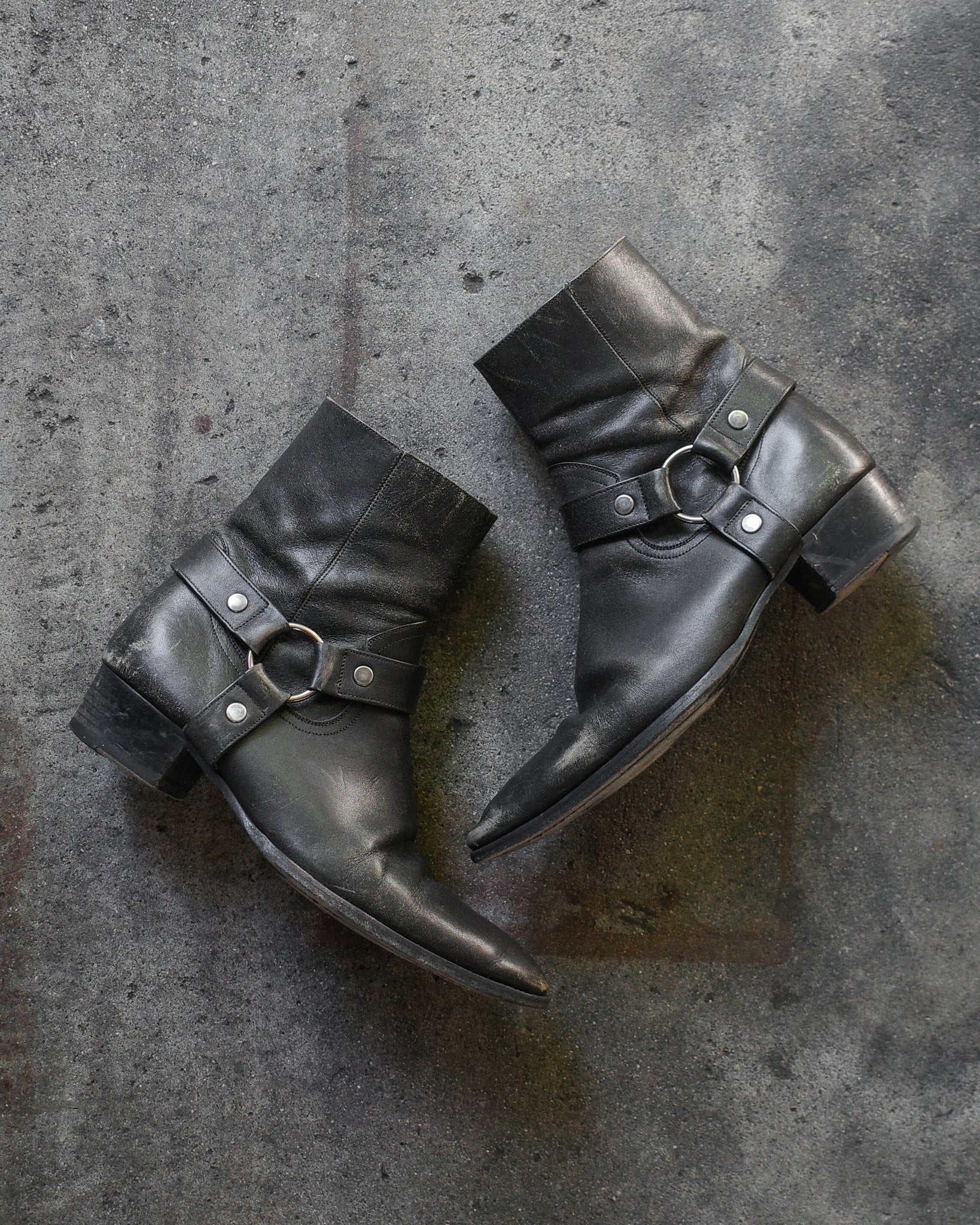 Saint Laurent Paris Stone Wash Wyatt Boots – BLINDATE INC