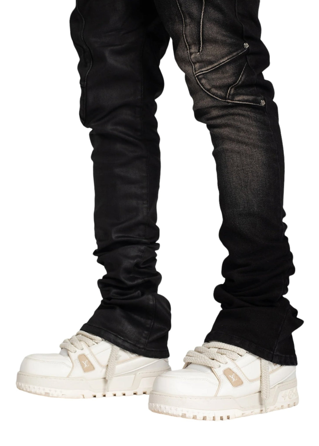 GUAPI WAXED SPLIT DENIM – BLUE CITY NYC