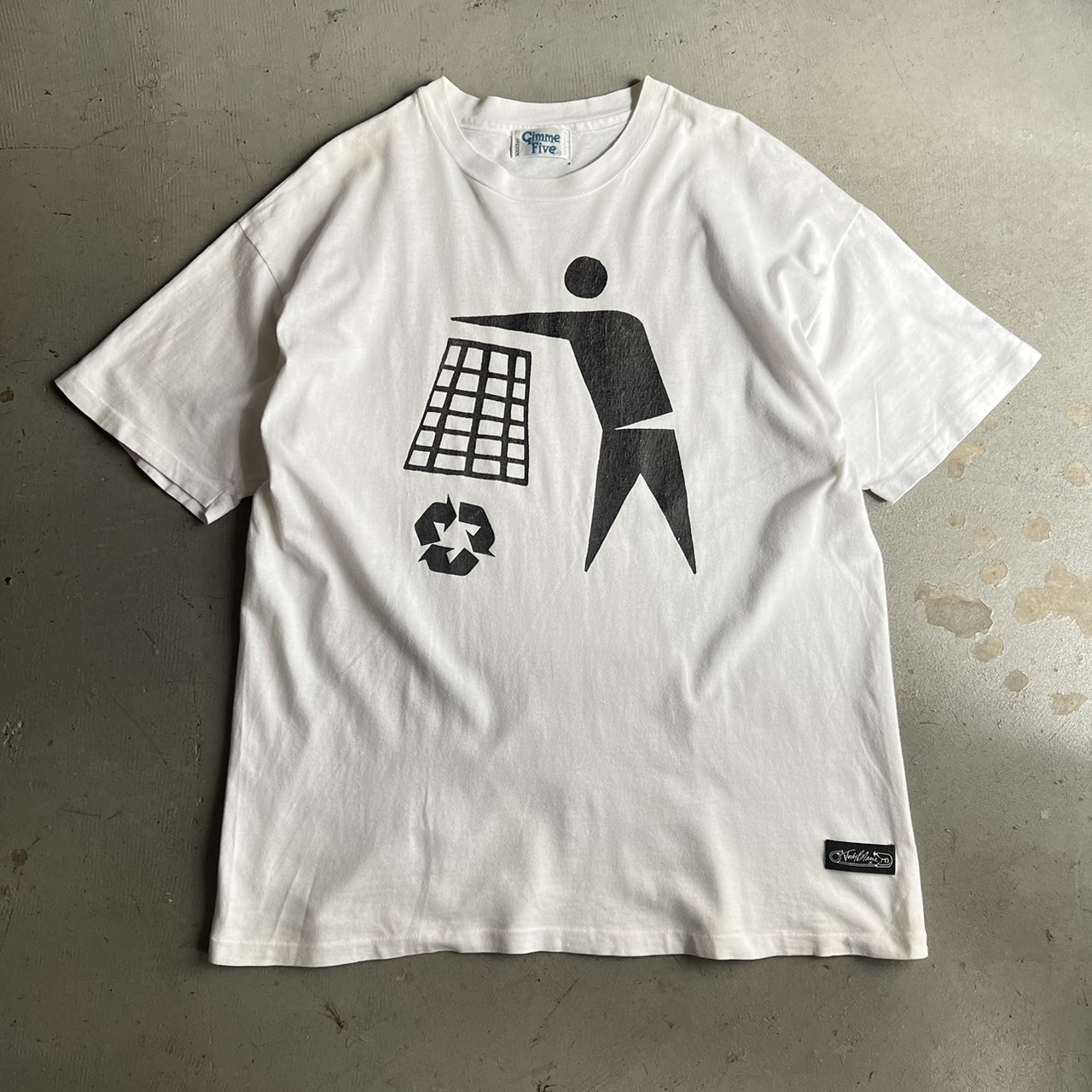 90s Gimme Five × Judy Blame Print Tee - blue room