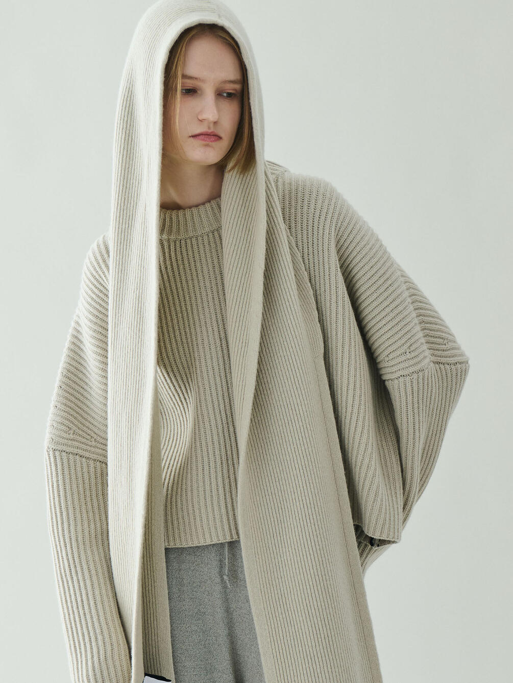 roberto collina | ニット フードマフラー UNISEX