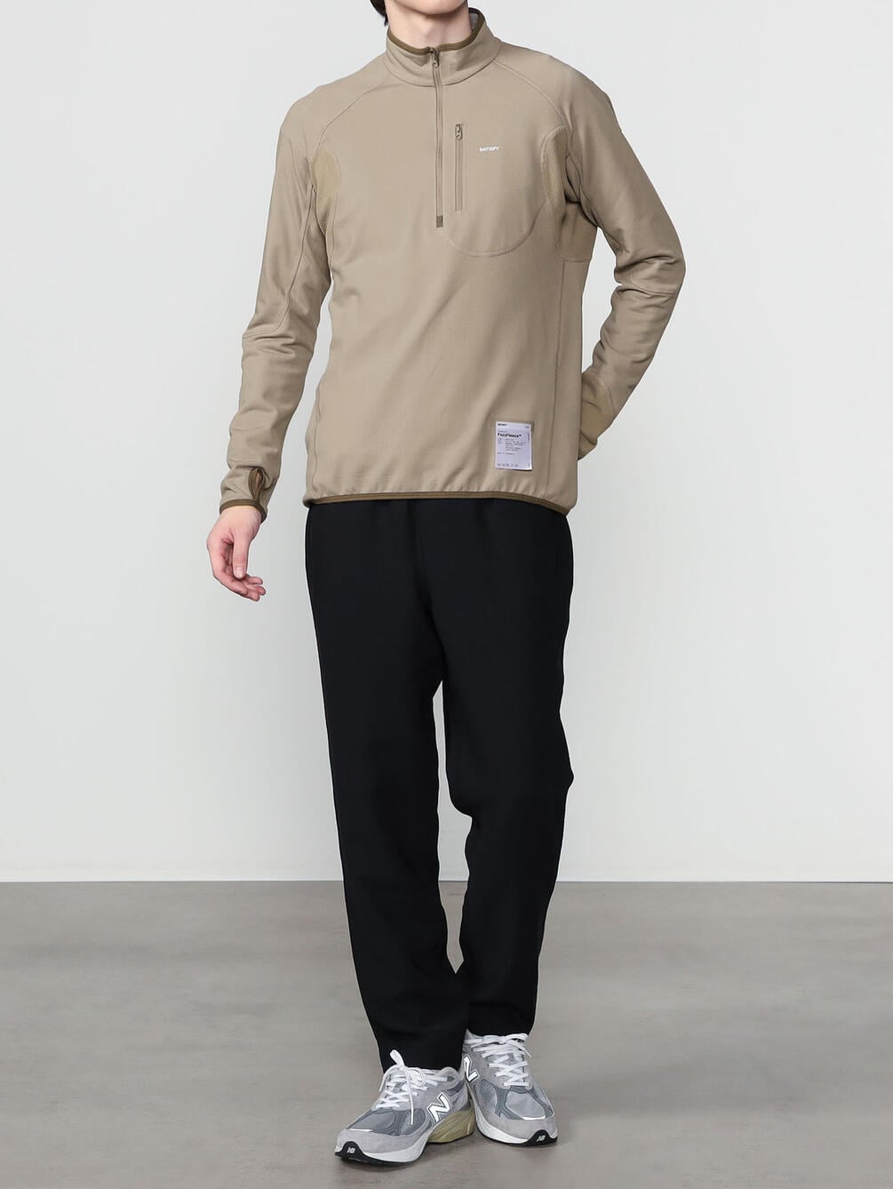 SATISFY | フリース ハーフジッププルオーバー MEN