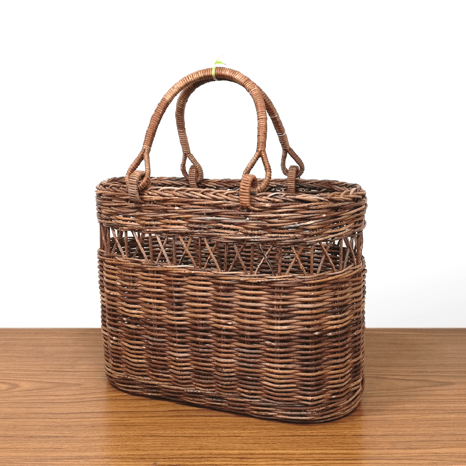 割引｜あけび-かごバッグ｜矢来編み｜中サイズ｜小判底｜国産あけび蔓