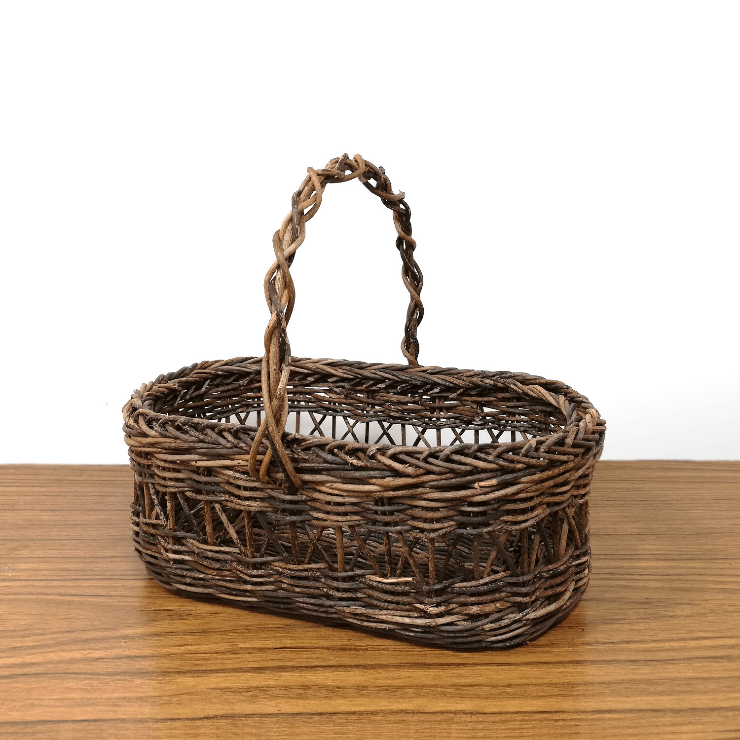 一点物｜あけびかご｜ミニバスケット｜矢来編み｜小物入れ｜菓子器｜小