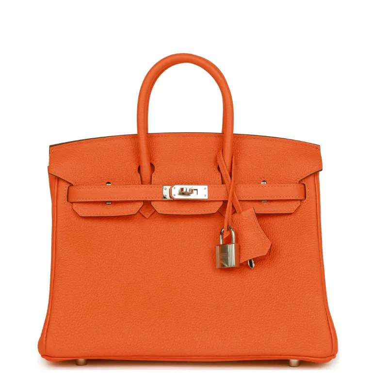 エルメス バーキン25 トゴ オレンジミニアム B刻印｜ブランド買取なら