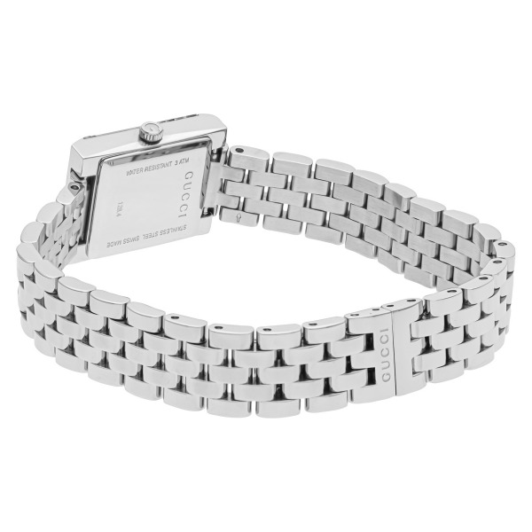 Brandol / GUCCI グッチ レディース腕時計 Gフレイム シルバー YA128402