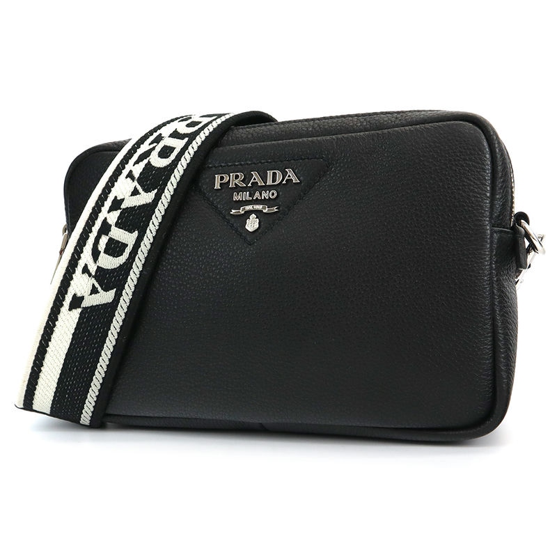 Brandol / PRADA プラダ ショルダーバッグ レザー カメラバッグ ロゴ