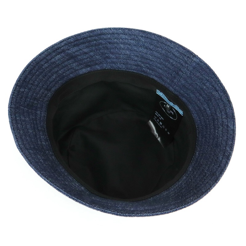 Brandol / PRADA プラダ 帽子 三角ロゴ バケットハット デニム Mサイズ