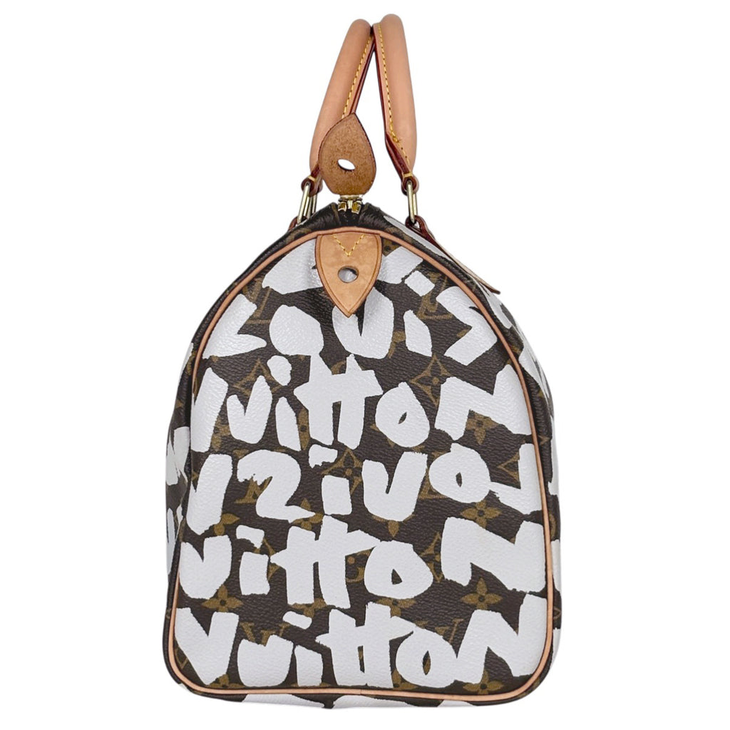 ルイ・ヴィトン スピーディ30 ハンドバッグ モノグラムグラフィティ