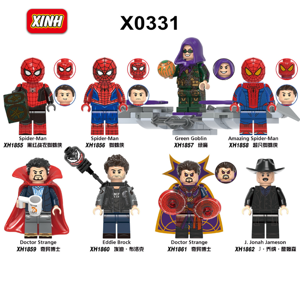 Marvel Amazing Spider-Man (TASM) XH1858 Minifigures - Brixtoy