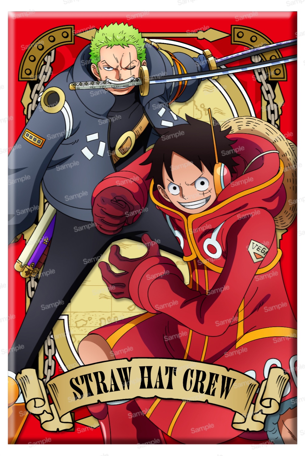 ワンピース アルティメットクルー 第9弾マグネット ルフィ/ゾロ