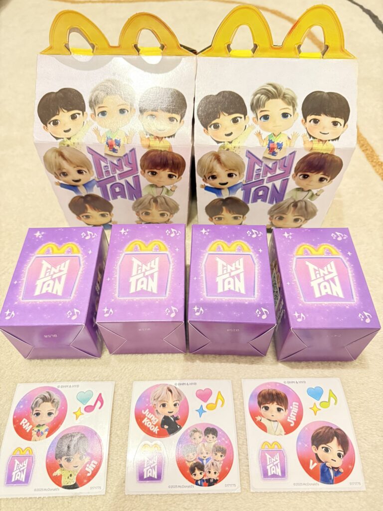 TinyTANとマクドナルドのコラボ限定ミニフィギュア付きハッピーセット