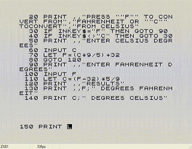ZX81: BASIC Programs and File Formats | Bumbershoot Software