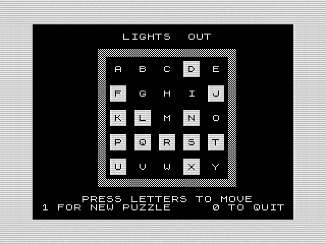 Lights Out: ZX81 Release and Design Notes | Bumbershoot Software