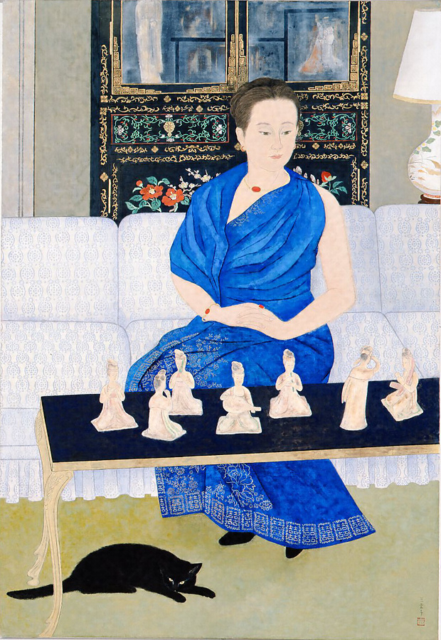 益井三重子、花瓶と花 日本画 益井三重子、花瓶と花 日本画 【公式通販】
