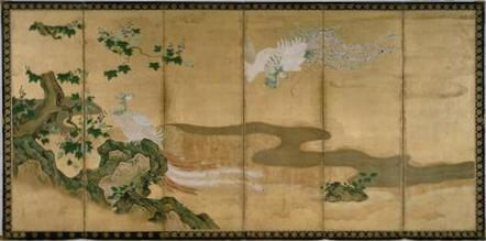 鳳凰図屏風 文化遺産オンライン