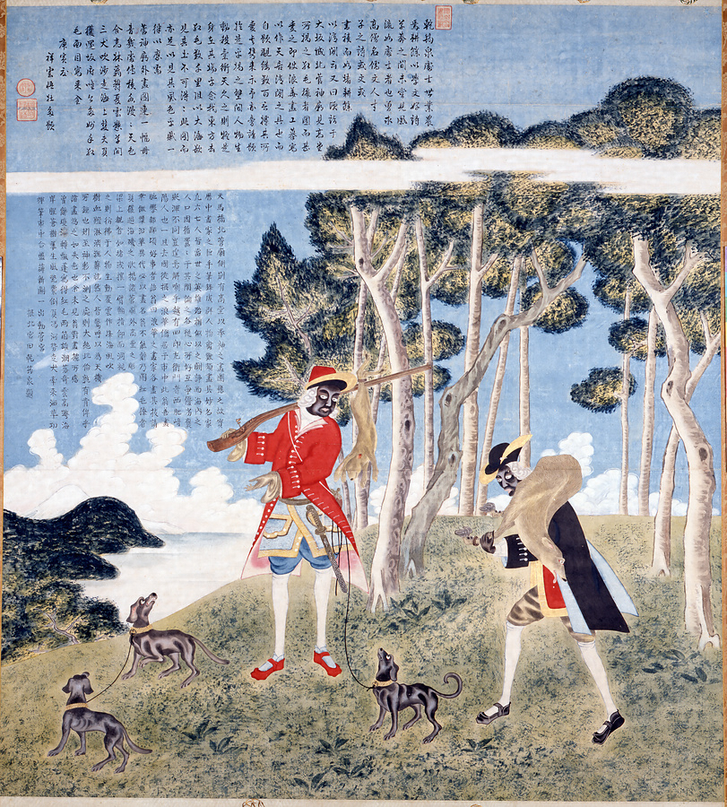 紅毛人狩猟図 文化遺産オンライン