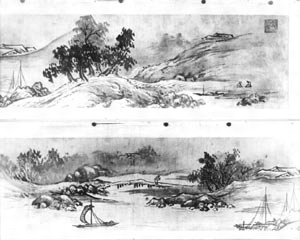 紙本墨画山水図〈雪舟筆／〉 文化遺産オンライン