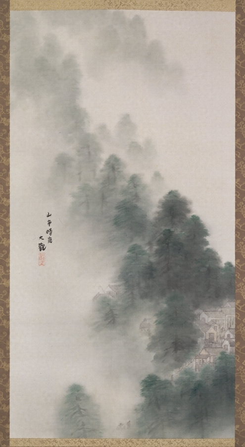 絹本著色瀟湘八景図〈横山大観筆／〉 文化遺産オンライン