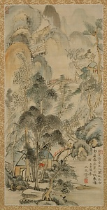 紙本墨画山水図〈浦上玉堂筆／〉 文化遺産オンライン