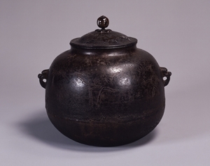 蘆屋浜松図真形釜 文化遺産オンライン