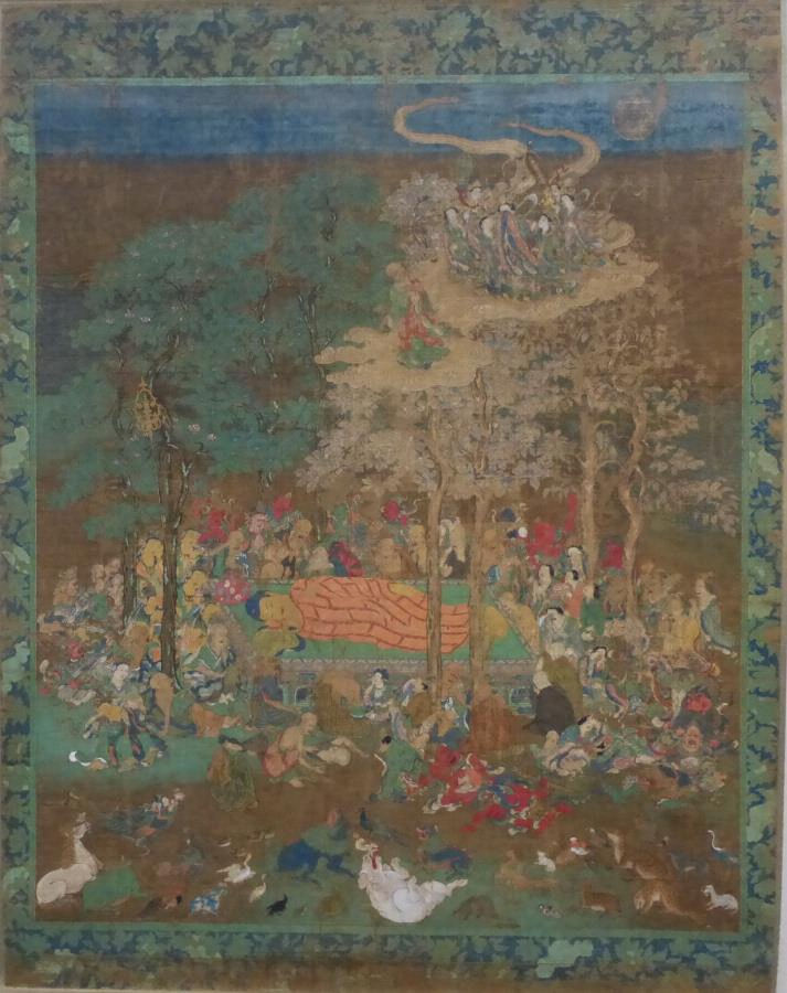 絹本著色仏涅槃図（命尊筆／） 文化遺産オンライン
